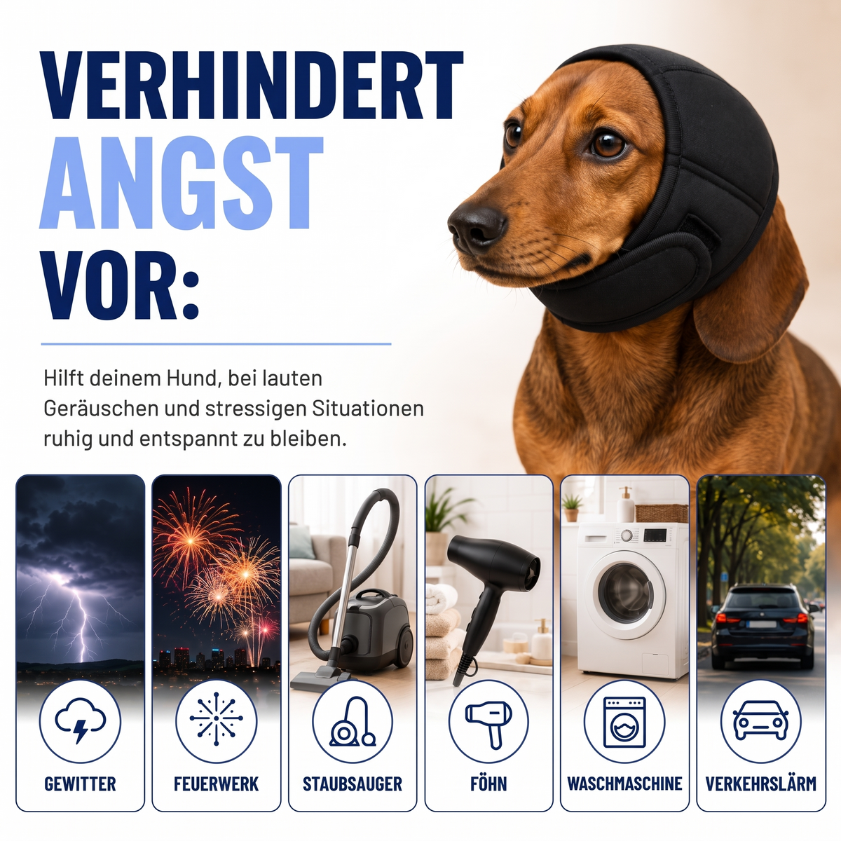 Hundstille Beruhigungs-Ohrenschutz™